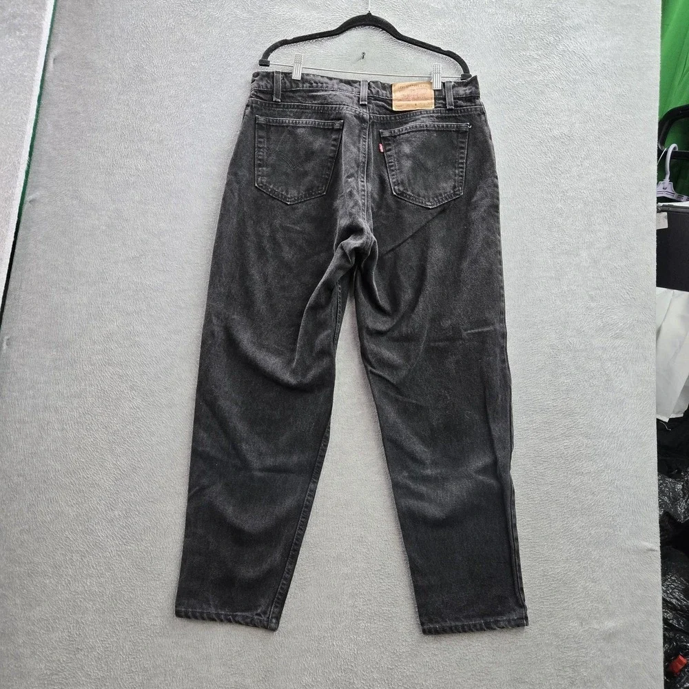 VINTAGE Levi's‎ 560 Men Jeans 36X30 Black Denim Loose Fit Tapered Leg 90s USA